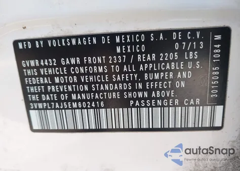 2014 Volkswagen Jetta Sportwagen 2.0L Tdi from USA, damaged, VIN 3VWPL7AJ5EM602416